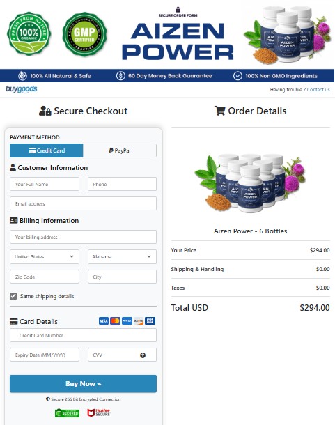 Aizen Power-Secure-Checkout